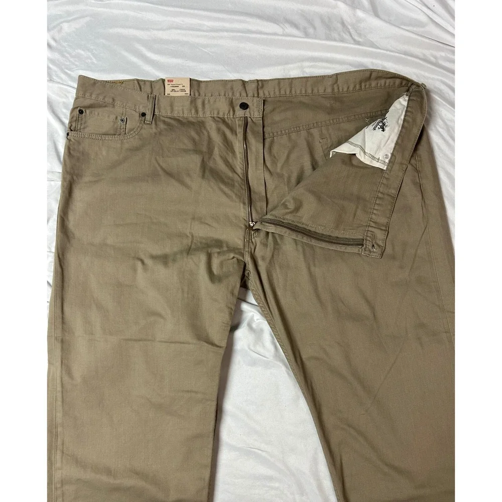 Levis 559 Relaxed Straight Fit Mens Jeans Khaki Tan Big and Tall 58x30 NWT